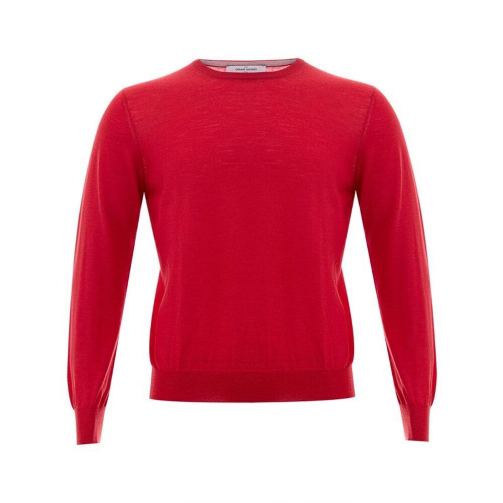 Gran Sasso Red Wool Men's Sweatshirt